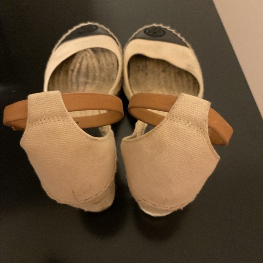 Tory Burch Color Block Wedge Espadrille Sandals - Picture 13 of 13